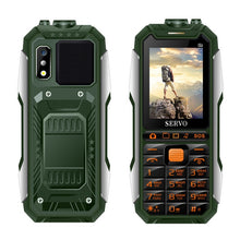 Load image into Gallery viewer, SERVO X7 Mobile Phone 3 SIM Cards 2.4" Antenna Analog TV Voice Changing Laser Flashlight Power Bank Russian keyboard Cell Phone