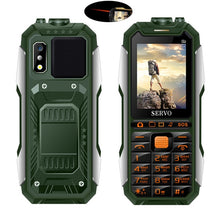 Load image into Gallery viewer, SERVO X7 Mobile Phone 3 SIM Cards 2.4" Antenna Analog TV Voice Changing Laser Flashlight Power Bank Russian keyboard Cell Phone