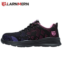 Load image into Gallery viewer, LARNMERN Lightweight Breathable Men Safety Shoes Steel Toe Work Shoes For Men Anti-smashing Construction Sneaker With Reflective