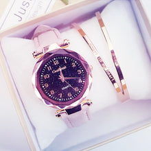 Load image into Gallery viewer, Women Fashion Watches Hot Sale Cheap Starry Sky Ladies Bracelet Watch Casual Leather Quartz Wristwatches Clock Relogio Feminino