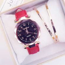 Load image into Gallery viewer, Women Fashion Watches Hot Sale Cheap Starry Sky Ladies Bracelet Watch Casual Leather Quartz Wristwatches Clock Relogio Feminino