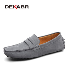 Load image into Gallery viewer, DEKABR Brand Fashion Summer Style Soft Moccasins Men Loafers High Quality Genuine Leather Shoes Men Flats Gommino Driving Shoes