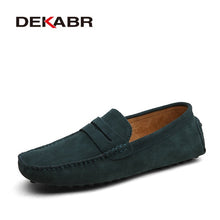 Load image into Gallery viewer, DEKABR Brand Fashion Summer Style Soft Moccasins Men Loafers High Quality Genuine Leather Shoes Men Flats Gommino Driving Shoes