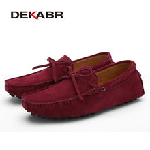 Load image into Gallery viewer, DEKABR Brand Big Size Cow Suede Leather Men Flats 2020 New Men Casual Shoes High Quality Men Loafers Moccasin Driving Shoes