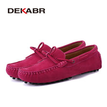 Load image into Gallery viewer, DEKABR Brand Big Size Cow Suede Leather Men Flats 2020 New Men Casual Shoes High Quality Men Loafers Moccasin Driving Shoes