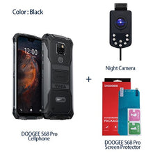 Load image into Gallery viewer, IP68 Waterproof DOOGEE S68 Pro Rugged Phone Wireless Charge NFC 6300mAh 12V2A Charge 5.9 inch FHD+ Helio P70 Octa Core 6GB 128GB