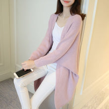 Load image into Gallery viewer, 2020 Long Cardigan women Sweater Autumn Winter Bat sleeve Knitted Sweater Plus size Jacket Loose Ladies Sweaters Cardigans 3XL