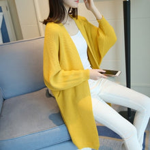 Load image into Gallery viewer, 2020 Long Cardigan women Sweater Autumn Winter Bat sleeve Knitted Sweater Plus size Jacket Loose Ladies Sweaters Cardigans 3XL