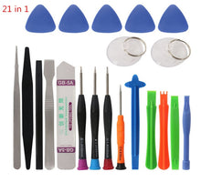 Load image into Gallery viewer, 21 in 1 Mobile Phone Repair Tools Kit Spudger Pry Opening Tool Screwdriver Set for iPhone X 8 7 6S 6 Plus 11 Pro XS Hand Tools