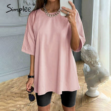 Load image into Gallery viewer, Simplee Casual solid outfits women's two piece suit with belt Home loose sports tracksuits fashion bicycle suit summer hot 2020