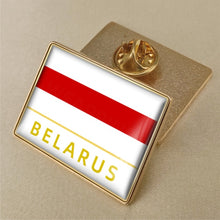 Load image into Gallery viewer, Coat of Arms of Belarus Historical Flag Brooch/Badges/Lapel Pins