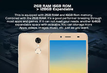 Load image into Gallery viewer, A30 4G LTE smartphones 2G RAM 16G ROM quad core fingerprint ID unlocked android celulares mobile phones 5.5INCH 1280x720 3G WIFI
