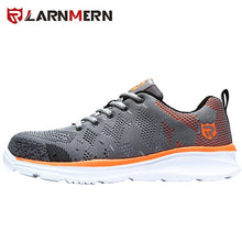 Load image into Gallery viewer, LARNMERN Lightweight Breathable Men Safety Shoes Steel Toe Work Shoes For Men Anti-smashing Construction Sneaker With Reflective
