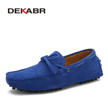 Load image into Gallery viewer, DEKABR Brand Big Size Cow Suede Leather Men Flats 2020 New Men Casual Shoes High Quality Men Loafers Moccasin Driving Shoes
