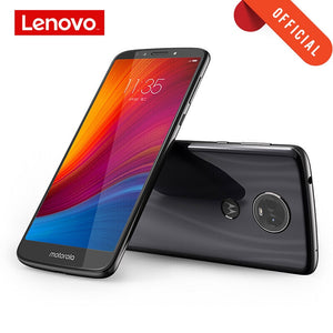 Telefone móvel global da rom moto e5 plus 4 gb 64 gb smartphone 6.0 ococtela cheia octa núcleo celular 2.5d vidro corpo 5000 mah bateria