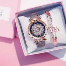 Load image into Gallery viewer, 2019 Women Watches Bracelet set Starry Sky Ladies Bracelet Watch Casual Leather Quartz Wristwatch Clock Relogio Feminino
