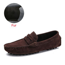 Load image into Gallery viewer, DEKABR Size 49 Men Casual Shoes Fashion Men Shoes Genuine Leather Men Loafers Moccasins Slip On Men&#39;s Flats Male Driving Shoes
