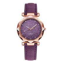 Load image into Gallery viewer, Dropshipping Women Romantic Starry Sky Wrist Watch Leather Rhinestone Designer Ladies Clock Simple Dress Gfit Montre Femme D30
