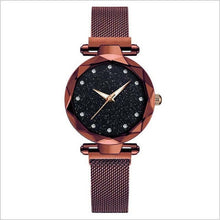 Load image into Gallery viewer, Top Brand Star Watch For Women Rose Gold Mesh Magnet Starry Sky Quartz Wristwatch Gradient Ladies Wrist Watches relogio feminino
