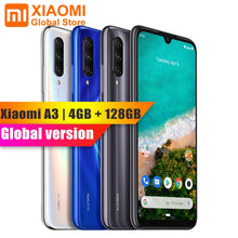 Load image into Gallery viewer, Versão global xiao mi a3 4 gb 128 gb 48mp câmera tripla larga na tela sensor de impressão digital andorid um * telefone celular capacitado
