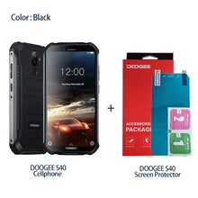 Load image into Gallery viewer, DOOGEE S40 IP68 IP69K Mobile Phone 5.5inch Display 4650mAh MT6739 Quad Core 3GB RAM 32GB ROM Android 9.1 8.0MP Camera 4G Network
