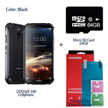 Load image into Gallery viewer, DOOGEE S40 IP68 IP69K Mobile Phone 5.5inch Display 4650mAh MT6739 Quad Core 3GB RAM 32GB ROM Android 9.1 8.0MP Camera 4G Network

