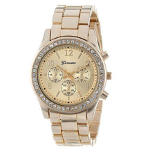 Load image into Gallery viewer, new geneva classic luxury rhinestone watch women watches fashion ladies women clock Reloj Mujer Relogio Feminino Ladies watch
