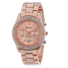 Load image into Gallery viewer, new geneva classic luxury rhinestone watch women watches fashion ladies women clock Reloj Mujer Relogio Feminino Ladies watch
