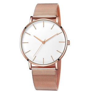 2019 Ultra-thin Rose Gold Watch Minimalist Mesh Women Watch montre femme  Watches Zegarek Damski Watch  Relojes Para Mujer Reloj