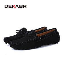 Load image into Gallery viewer, DEKABR Brand Big Size Cow Suede Leather Men Flats 2020 New Men Casual Shoes High Quality Men Loafers Moccasin Driving Shoes
