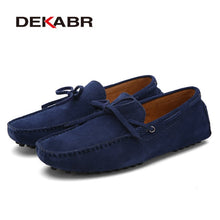 Load image into Gallery viewer, DEKABR Brand Big Size Cow Suede Leather Men Flats 2020 New Men Casual Shoes High Quality Men Loafers Moccasin Driving Shoes
