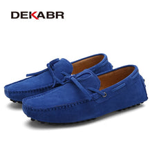 Load image into Gallery viewer, DEKABR Brand Big Size Cow Suede Leather Men Flats 2020 New Men Casual Shoes High Quality Men Loafers Moccasin Driving Shoes
