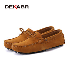 Load image into Gallery viewer, DEKABR Brand Big Size Cow Suede Leather Men Flats 2020 New Men Casual Shoes High Quality Men Loafers Moccasin Driving Shoes
