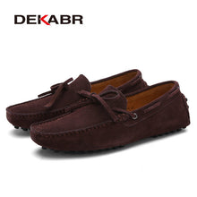 Load image into Gallery viewer, DEKABR Brand Big Size Cow Suede Leather Men Flats 2020 New Men Casual Shoes High Quality Men Loafers Moccasin Driving Shoes
