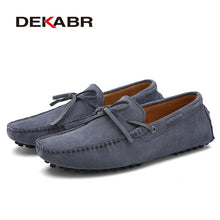 Load image into Gallery viewer, DEKABR Brand Big Size Cow Suede Leather Men Flats 2020 New Men Casual Shoes High Quality Men Loafers Moccasin Driving Shoes
