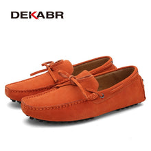 Load image into Gallery viewer, DEKABR Brand Big Size Cow Suede Leather Men Flats 2020 New Men Casual Shoes High Quality Men Loafers Moccasin Driving Shoes
