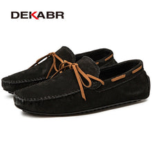 Load image into Gallery viewer, DEKABR Brand Big Size Cow Suede Leather Men Flats 2020 New Men Casual Shoes High Quality Men Loafers Moccasin Driving Shoes
