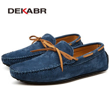 Load image into Gallery viewer, DEKABR Brand Big Size Cow Suede Leather Men Flats 2020 New Men Casual Shoes High Quality Men Loafers Moccasin Driving Shoes
