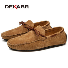 Load image into Gallery viewer, DEKABR Brand Big Size Cow Suede Leather Men Flats 2020 New Men Casual Shoes High Quality Men Loafers Moccasin Driving Shoes
