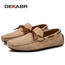 Load image into Gallery viewer, DEKABR Brand Big Size Cow Suede Leather Men Flats 2020 New Men Casual Shoes High Quality Men Loafers Moccasin Driving Shoes
