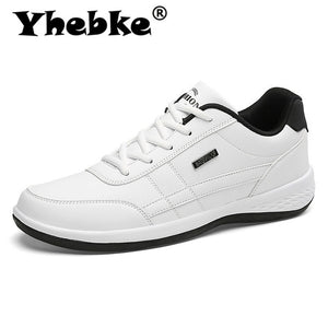 Yhebke Fashion Men Sneakers for Men Casual Shoes Breathable Lace up Mens Casual Shoes Spring Leather Shoes Men chaussure homme