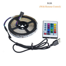 Load image into Gallery viewer, LED Strip Light USB 2835SMD DC5V Flexible LED Lamp Tape Ribbon RGB 0.5M 1M 2M 3M 4M 5M TV Desktop Screen BackLight Diode Tape
