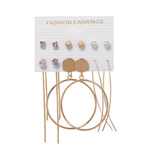 Load image into Gallery viewer, Tassel Acrylic Earrings For Women Bohemian Earrings Set Big Geometric Drop Earring 2020 Pearl Earrings Set DIY Fashion Jewelry
