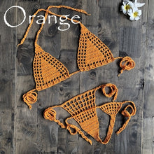 Load image into Gallery viewer, Handmade Crochet Micro Bikini G Thong String Beach Micro Swimwear Sexy Lingerie Sets 2019 Hot Sale
