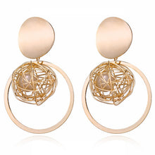 Load image into Gallery viewer, Fashion Statement Earrings 2019 Big Geometric Round Earrings For Women Hanging Dangle Earrings Drop Earing Modern Female Jewelry
