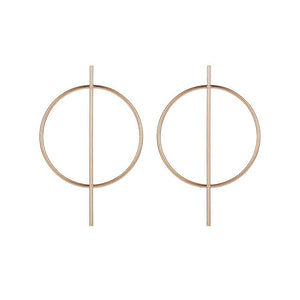 Fashion Statement Earrings 2019 Big Geometric Round Earrings For Women Hanging Dangle Earrings Drop Earing Modern Female Jewelry