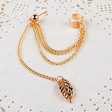 Load image into Gallery viewer, 1pcs Earrings Jewelry Fashion Personality Metal Ear Clip Leaf Tassel Earrings For Women Gift Pendientes Ear Cuff Caught In Cuffs
