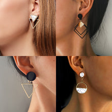 Load image into Gallery viewer, X&amp;P New Fashion Round Dangle Drop Korean Earrings For Women Geometric Round Heart Gold Earring Wedding 2020 kolczyki Jewelry
