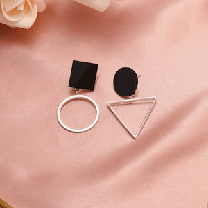 X&P New Fashion Round Dangle Drop Korean Earrings For Women Geometric Round Heart Gold Earring Wedding 2020 kolczyki Jewelry