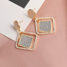 Load image into Gallery viewer, X&amp;P New Fashion Round Dangle Drop Korean Earrings For Women Geometric Round Heart Gold Earring Wedding 2020 kolczyki Jewelry
